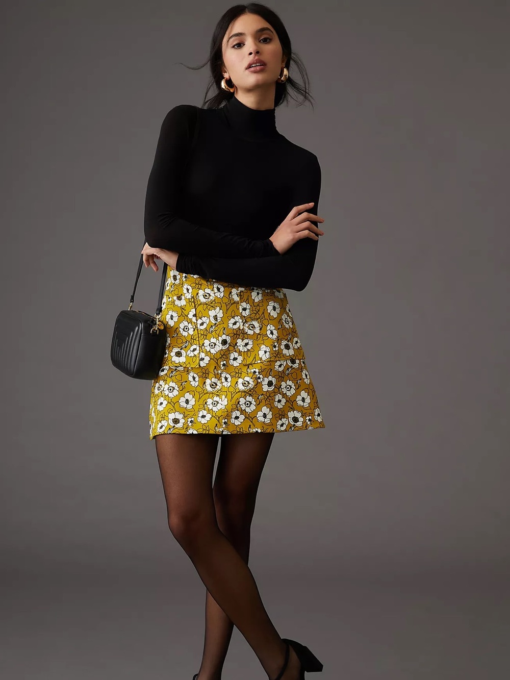 Anthropologie Maeve A-Line Mini Skirt